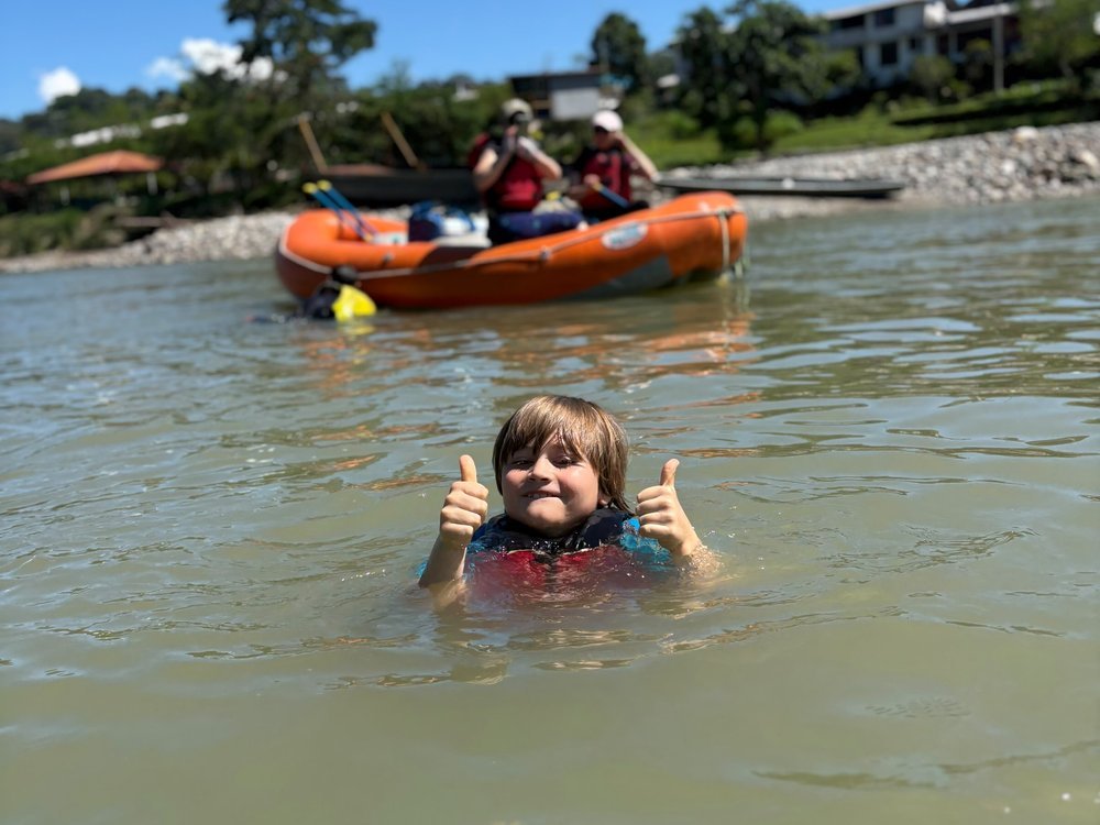Family Rafting. Napo River